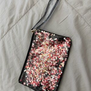 Victoria's Secret Floating Confetti Sequin Wristlet